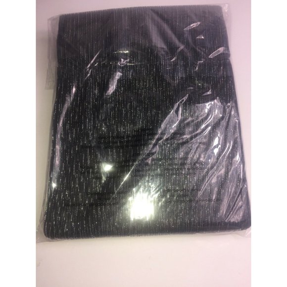 SHIFT Juniors' Sheer Metallic Pleated Skirt in Black/Silver, Size Small - Picture 5 of 5